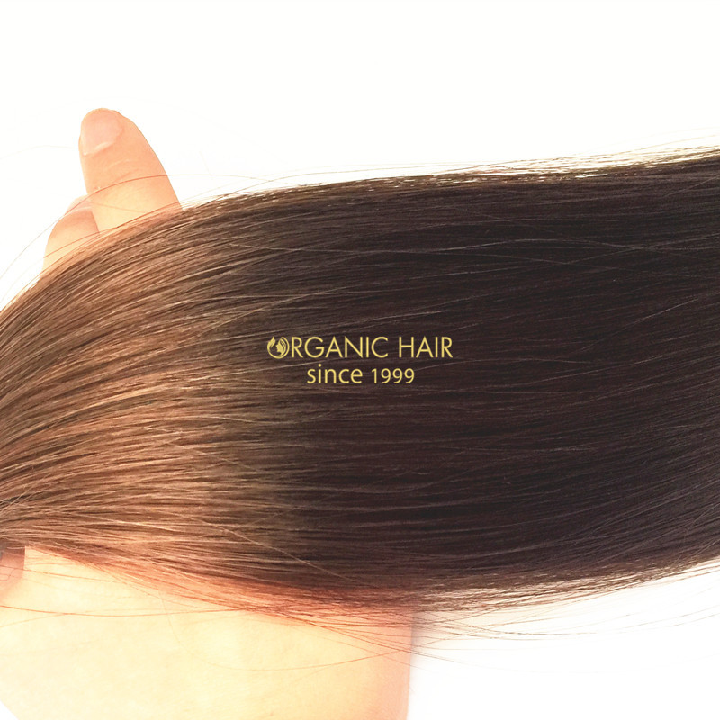 Ombre hair tape in remy real human hair extensions